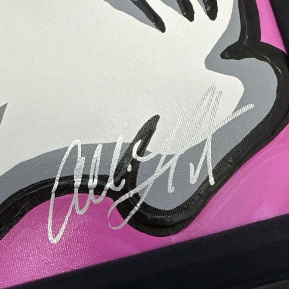 Disney Allison Lefcort You Have My Heart Mickey Hands Painting 17x21 - Picture 2 of 6